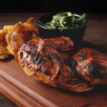Peruvian Chicken with green chili sauce