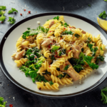 Slow Cooker garlic parmesan chicken pasta