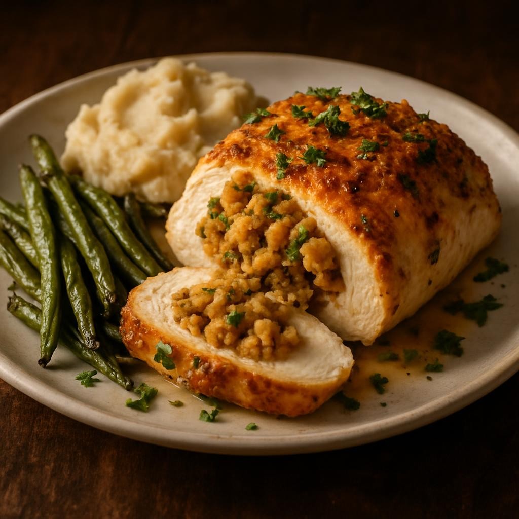 baked chicken breast with stuffing recipe