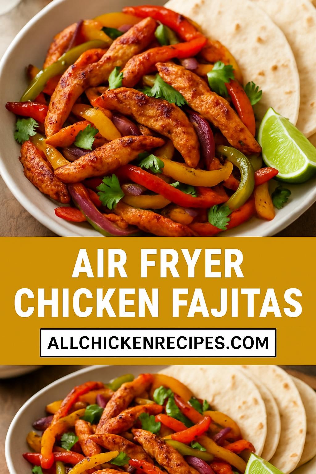 air fryer chicken fajitas
