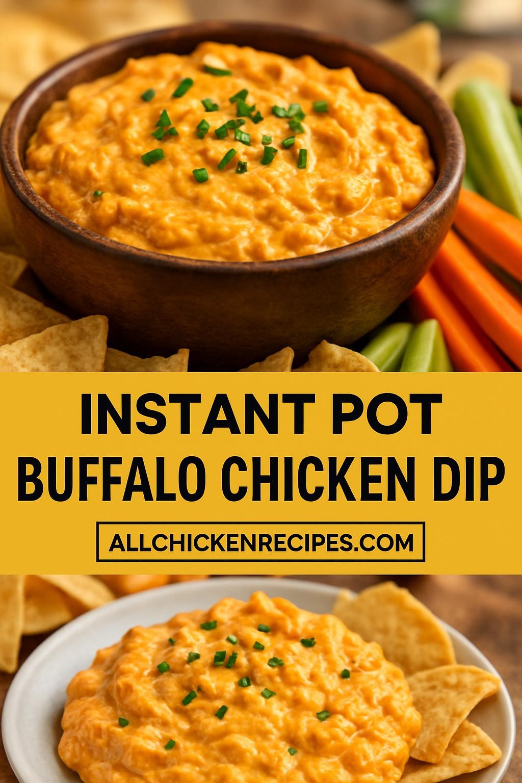 instant pot buffalo chicken dip