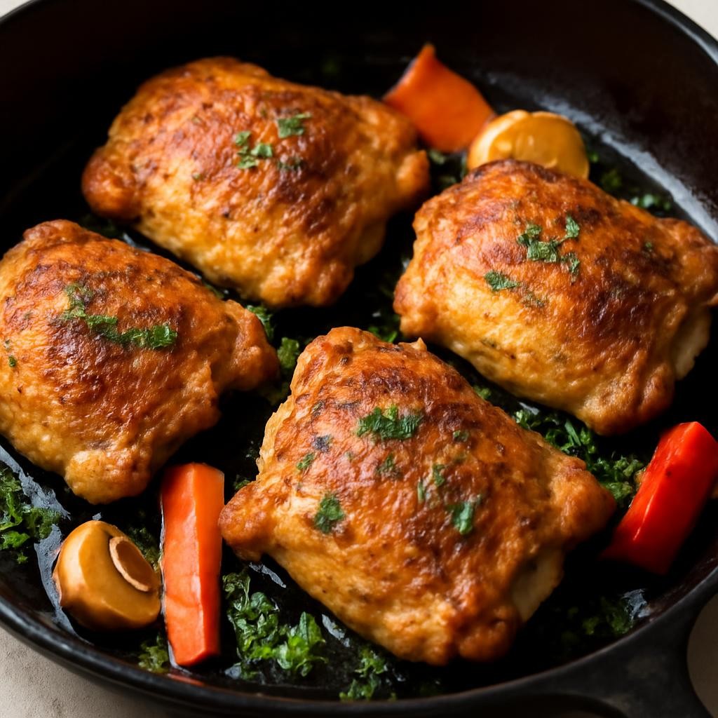 cast iron chicken thigh recipe