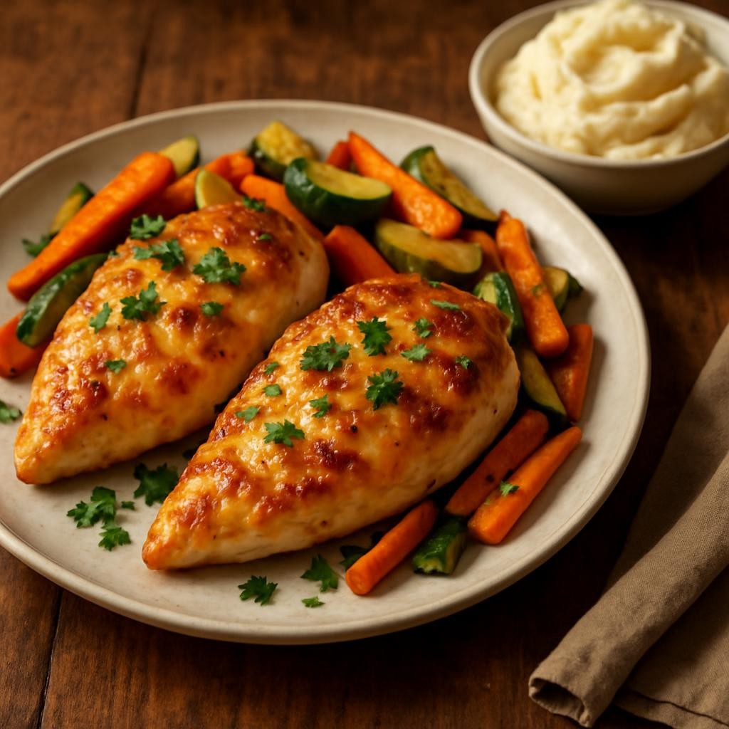 Mayonnaise-Parmesan-Chicken