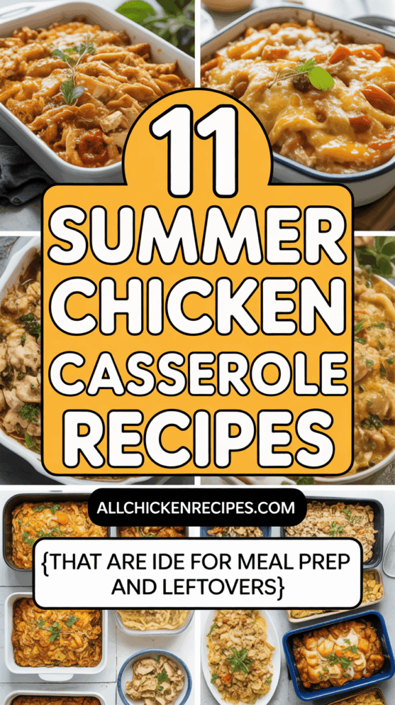 Summer Chicken Casserole Recipe Ideas