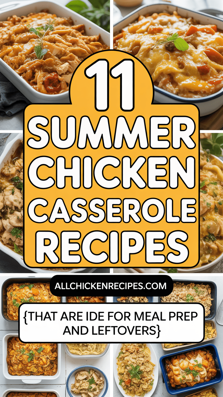 Summer Chicken Casserole Recipe Ideas
