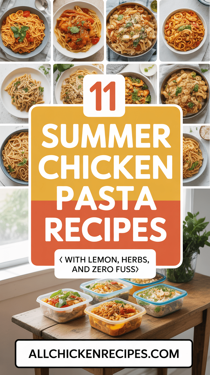 Summer Chicken Pasta Recipe Ideas