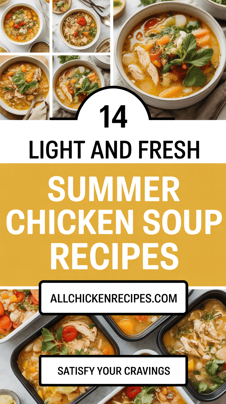 Summer Chicken Soup Recipe Ideas