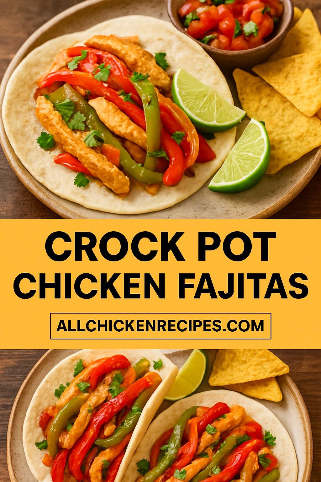 Crock Pot Chicken Fajitas