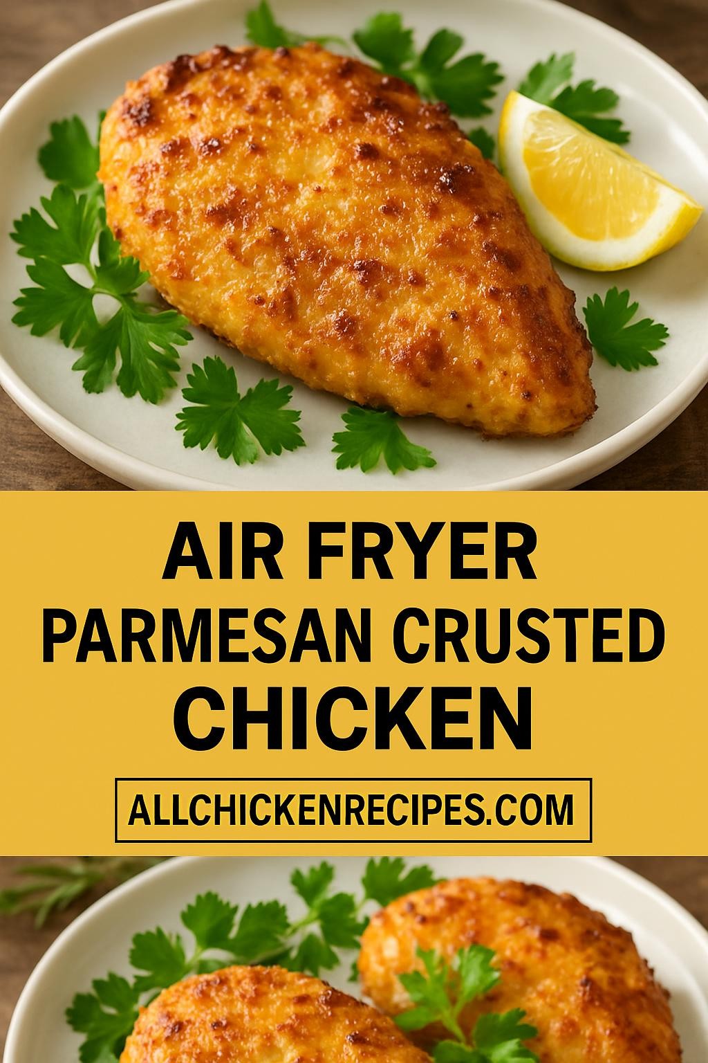 air fryer parmesan crusted chicken