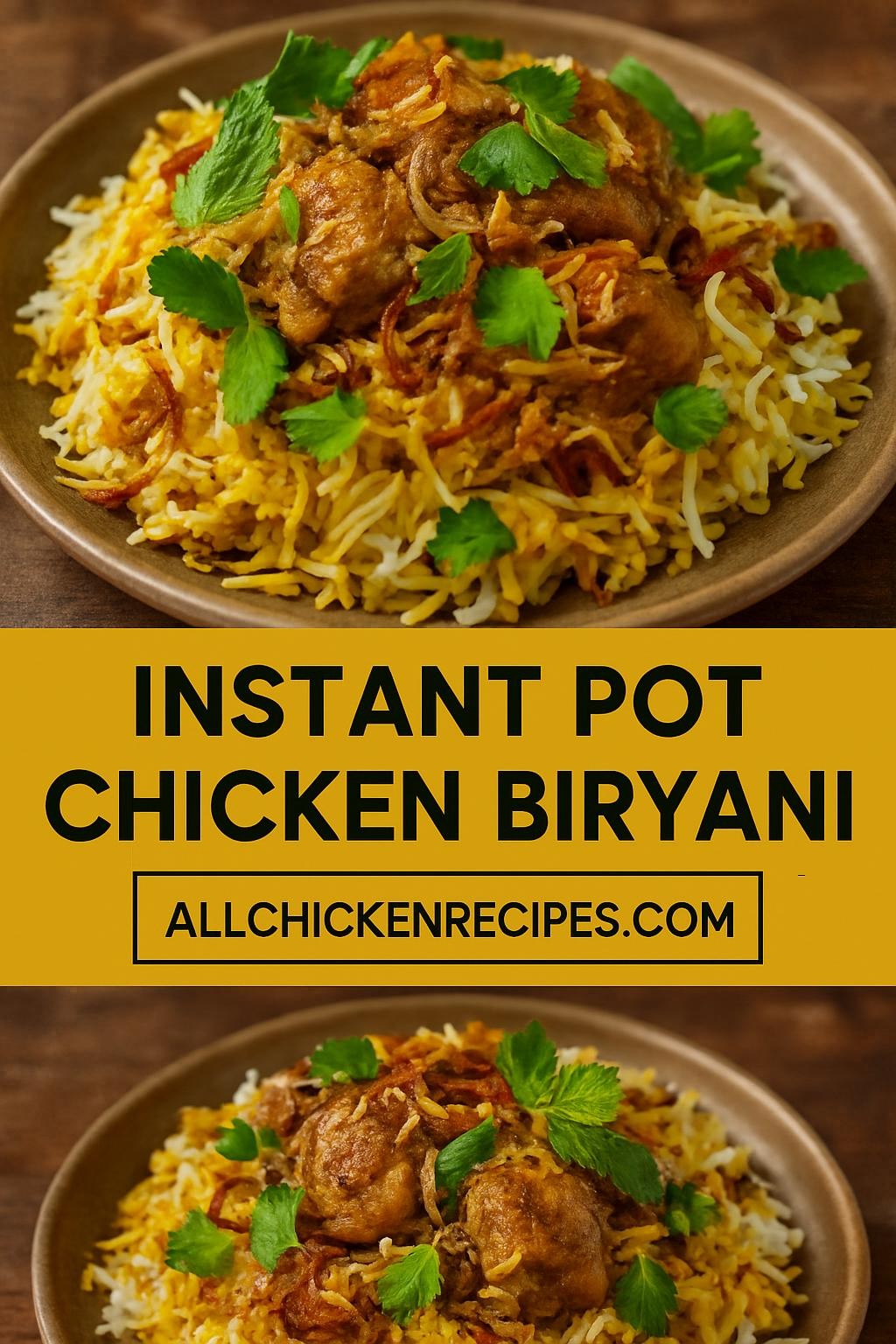 instant pot chicken biryani