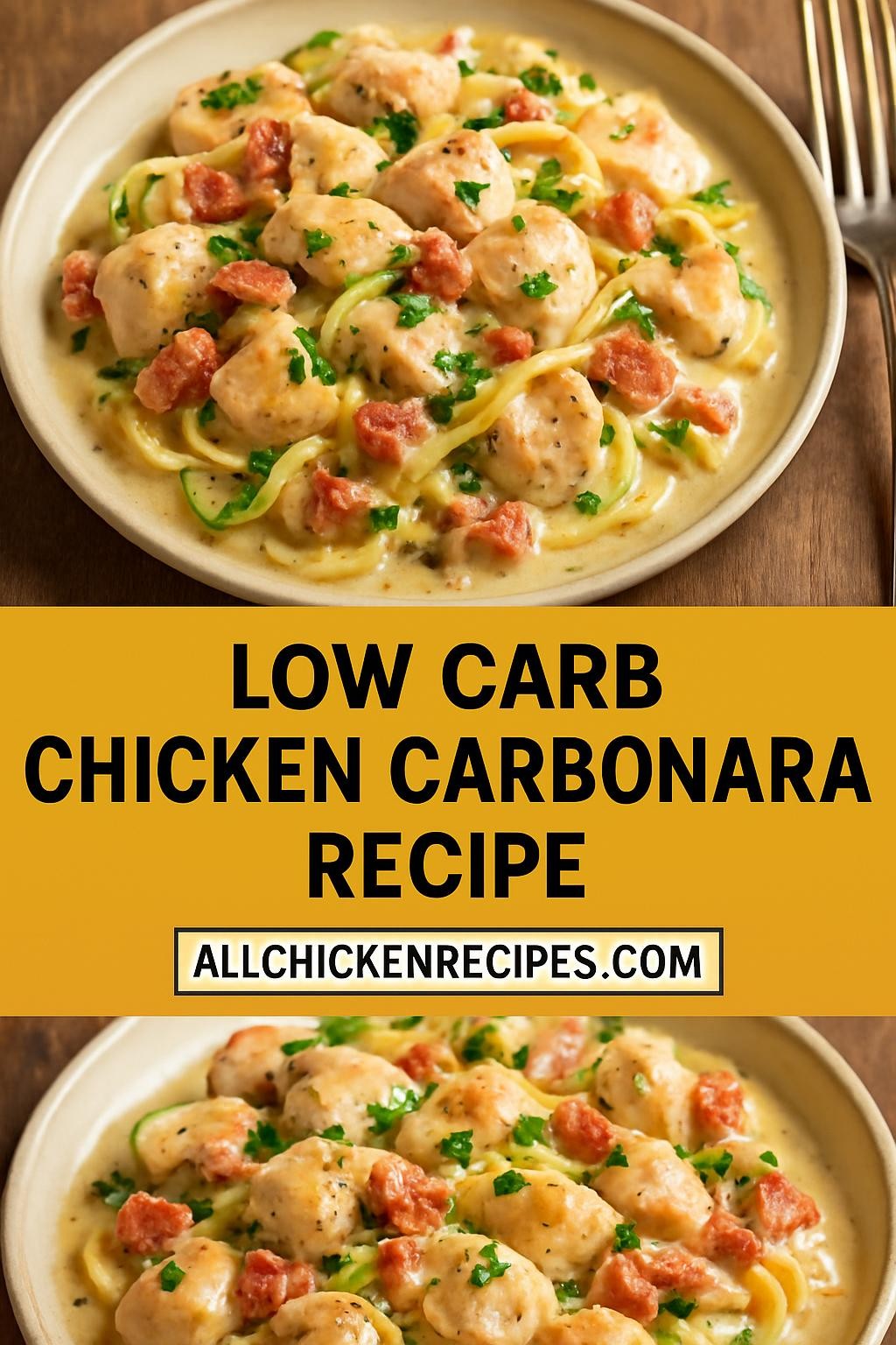 low carb chicken carbonara recipe