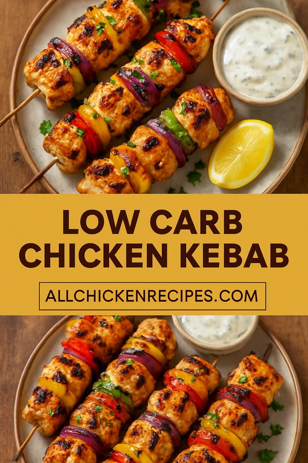 low carb chicken kebab