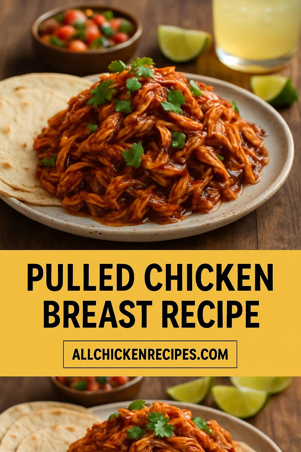 pulled chicken breast recipe
