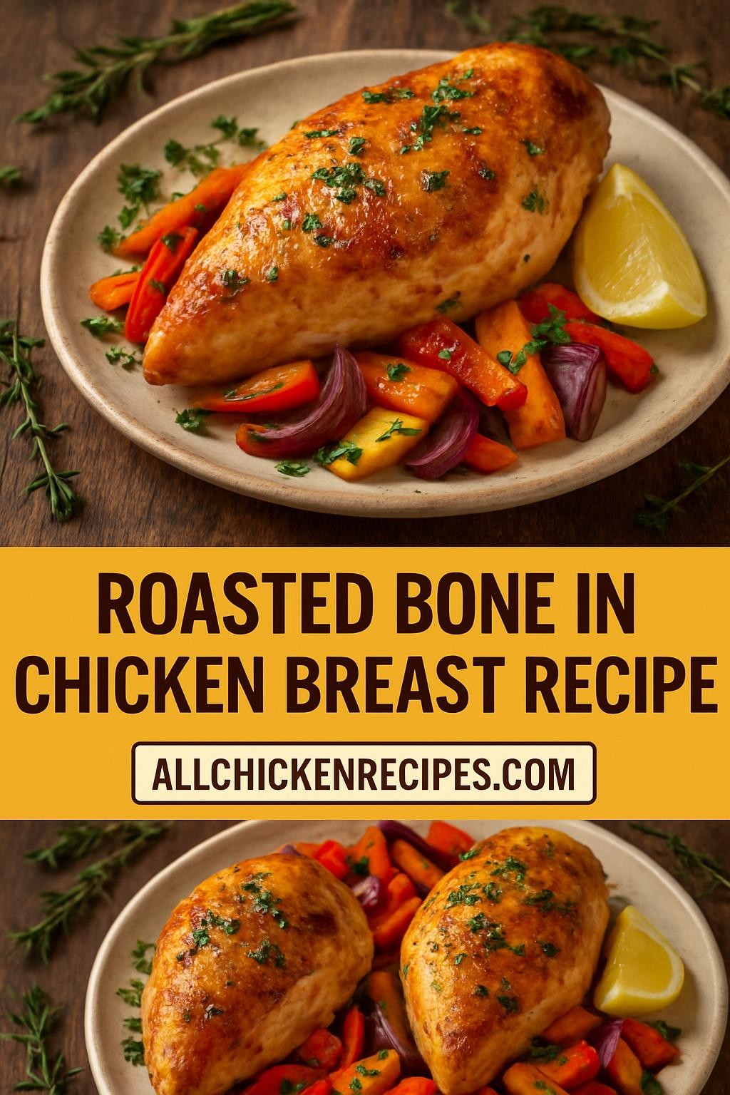 roasted bone in chicken breast recipe