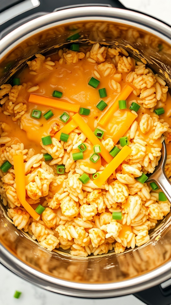 Delicious Chicken and Rice Casserole made in an Instant Pot.