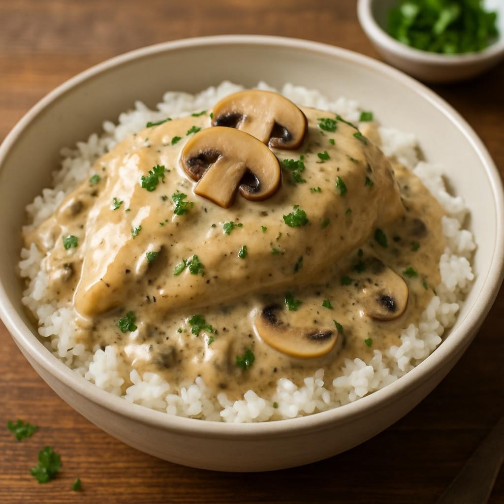 crockpot-cream-of-mushroom-chicken-recipe