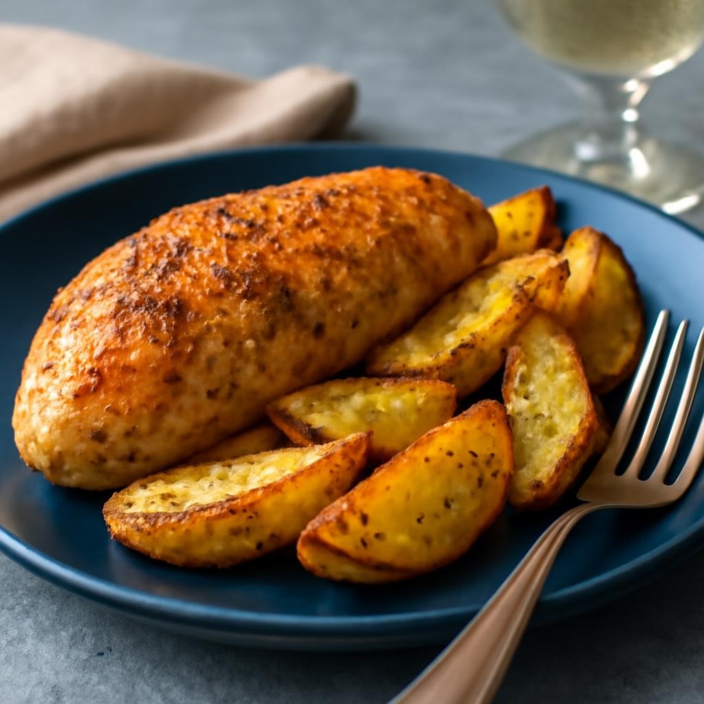 Baked Chicken Breasts and Potatoes
