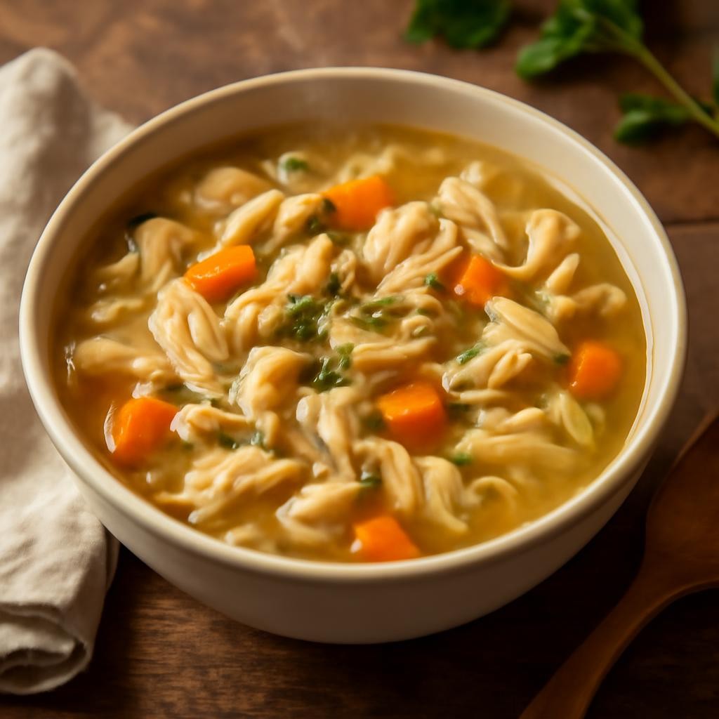 crockpot chicken and noodle soup recipe