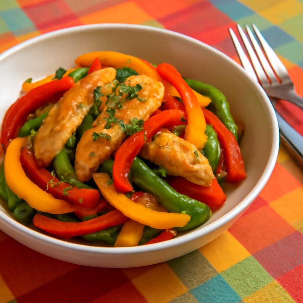 low carb chicken and peppers recipe