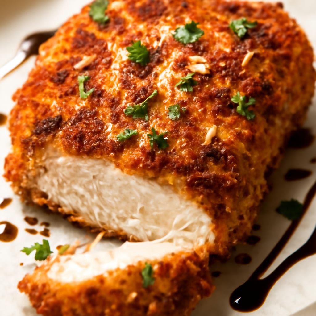 air fryer parmesan crusted chicken