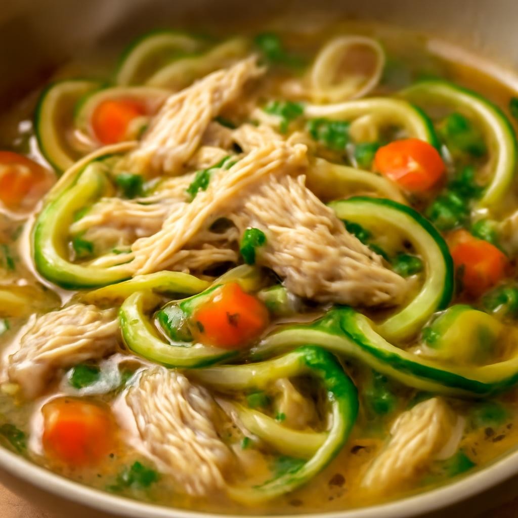 keto chicken noodle soup recipe