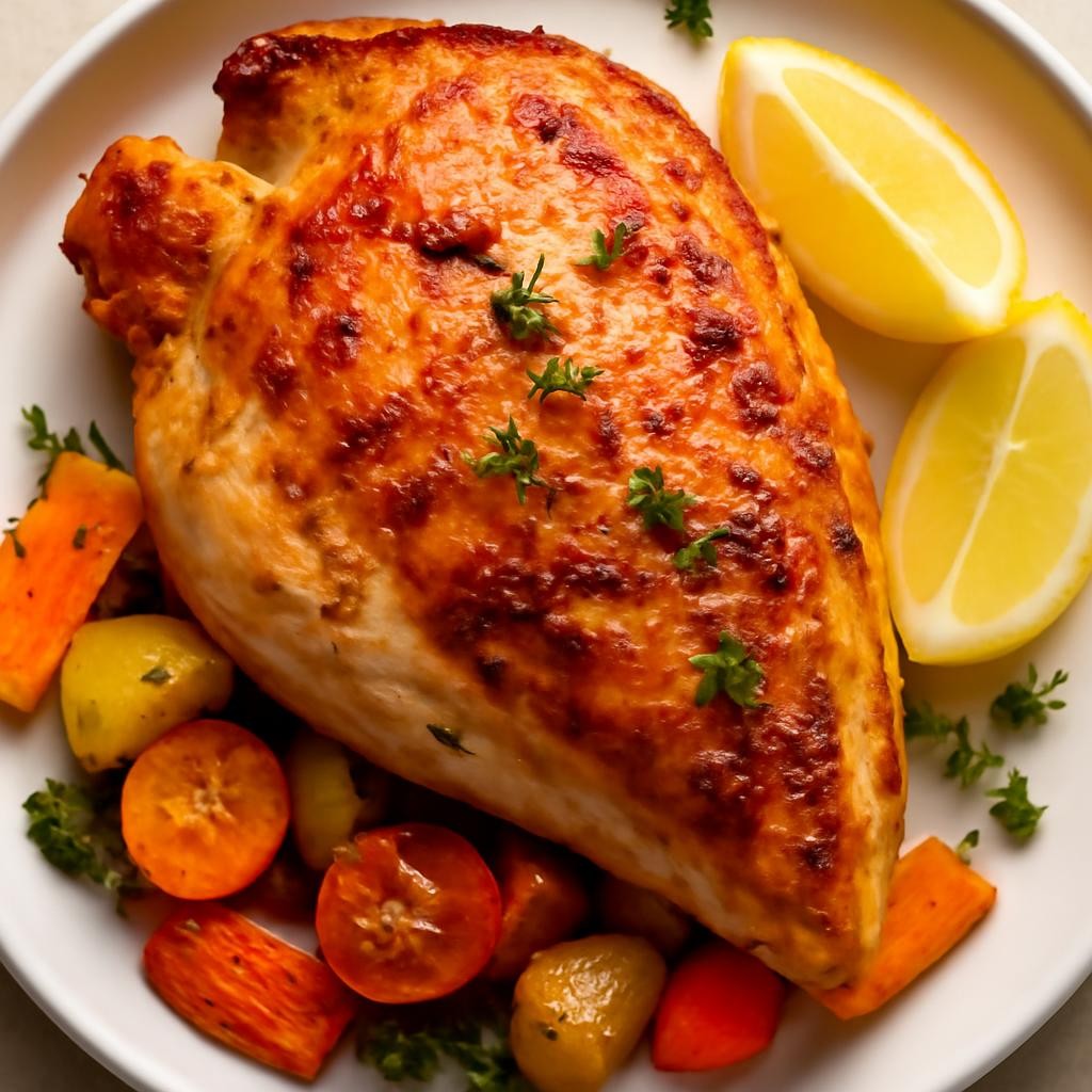 roasted bone in chicken breast recipe
