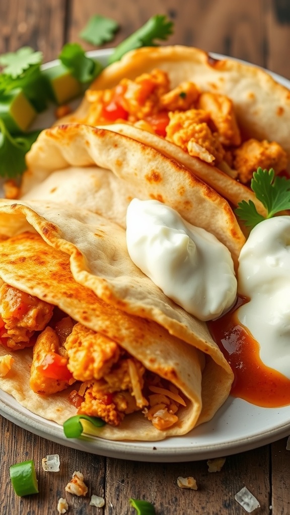 Delicious Keto Chicken Taquitos on a plate