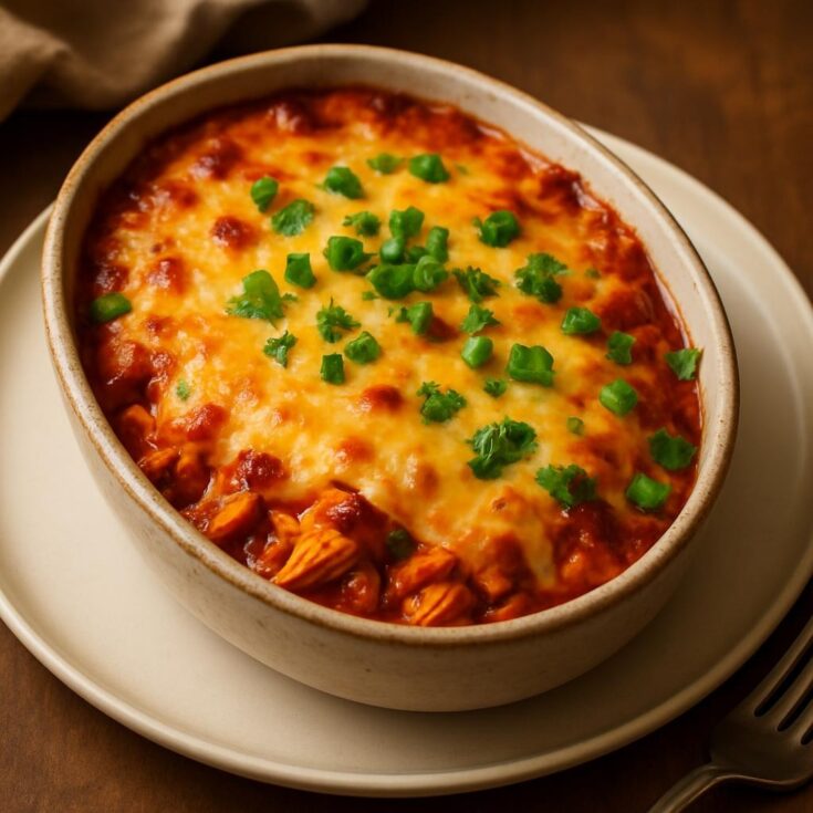 Low Carb Chicken Enchilada Casserole