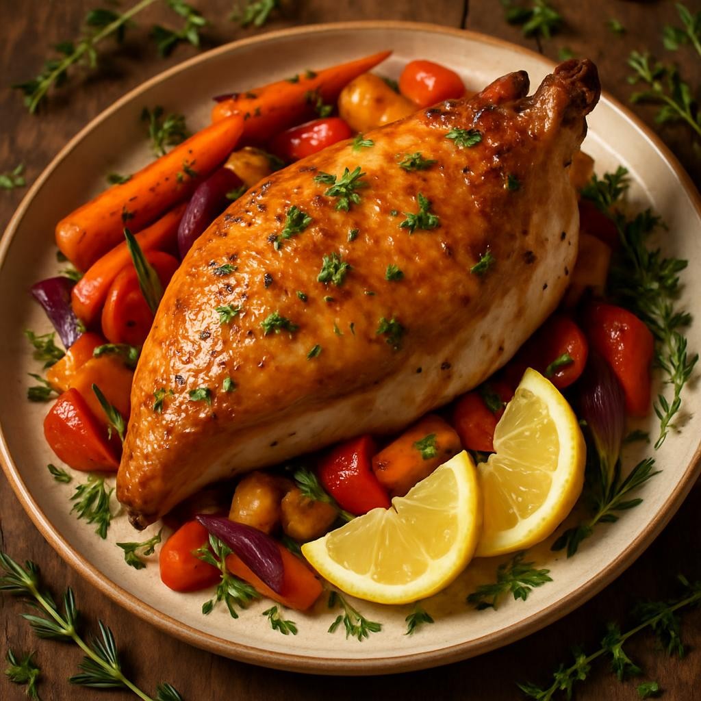 roasted bone in chicken breast recipe