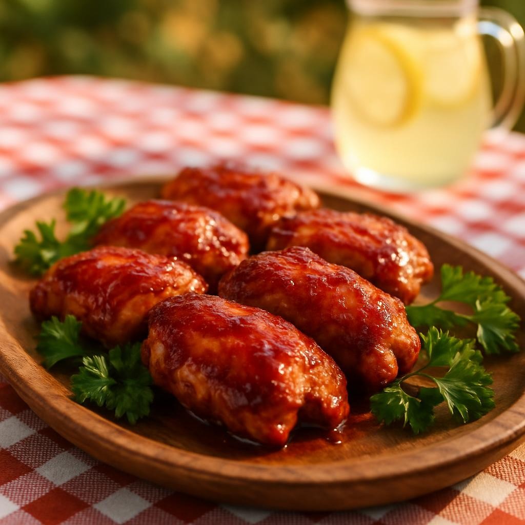 Air Fryer Boneless BBQ Chicken Thighs