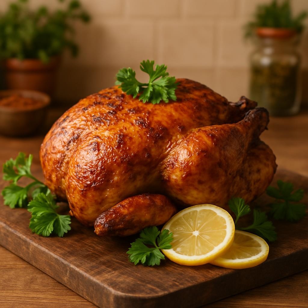 Air-fryer roast chicken