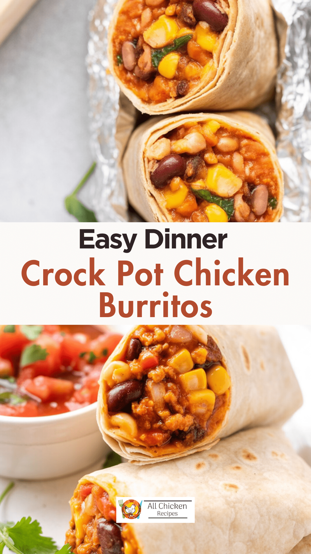 Crock Pot Chicken Burritos Crock Pot Chicken Burritos