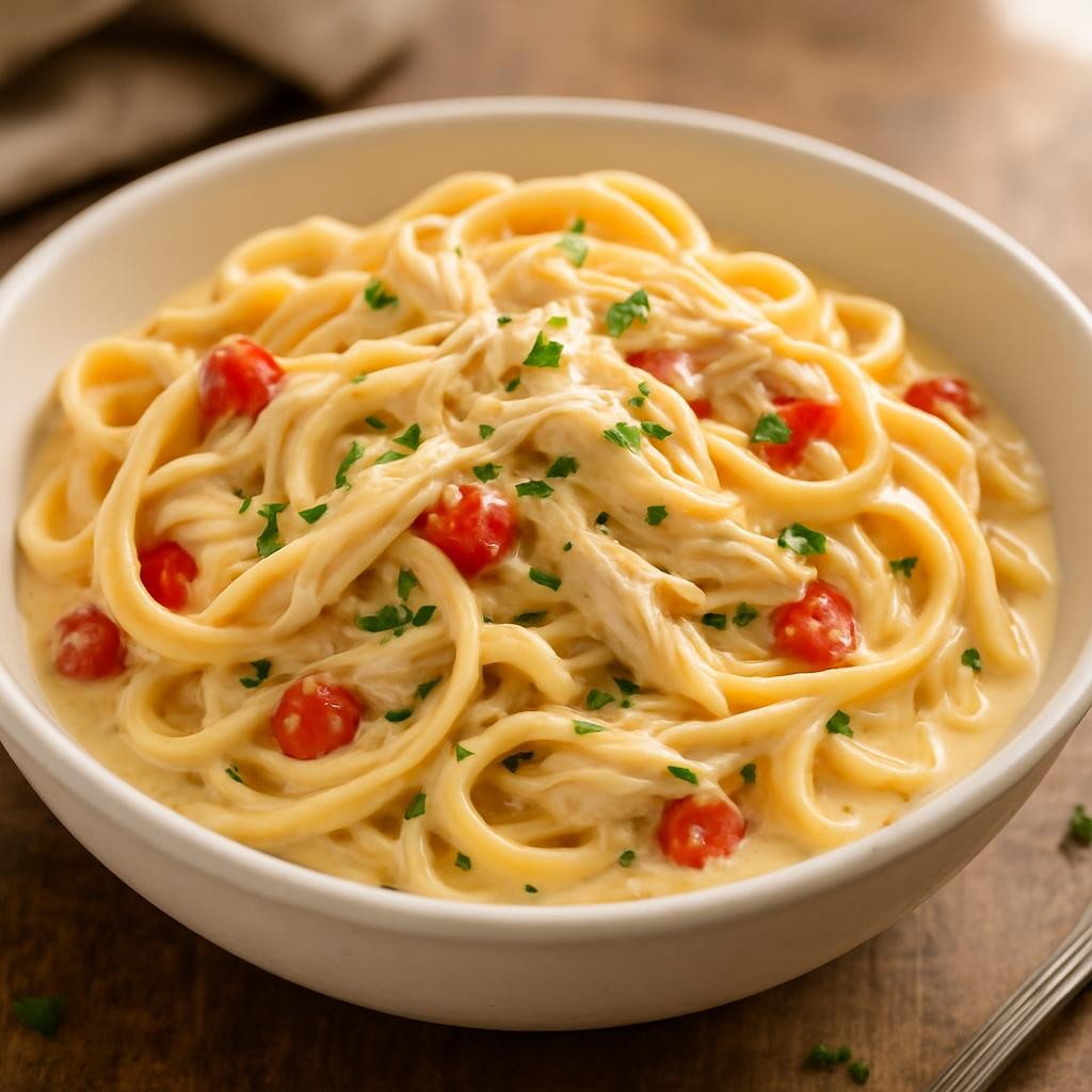 Crockpot-Creamy-Chicken-Pasta