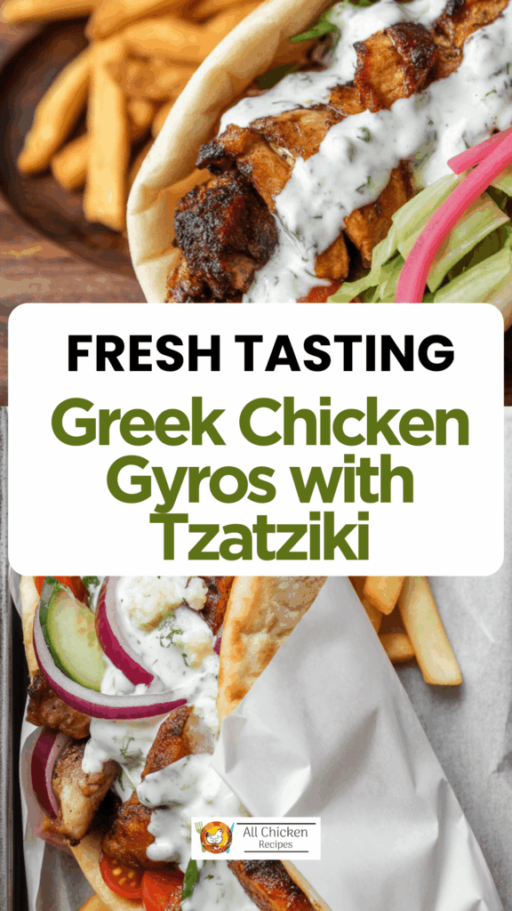 Greek Chicken Gyros with Tzatziki Greek Chicken Gyros with Tzatziki