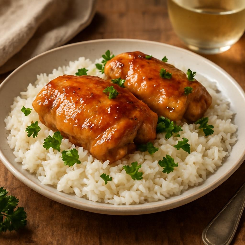 Instant Pot Chicken Thighs and Rice