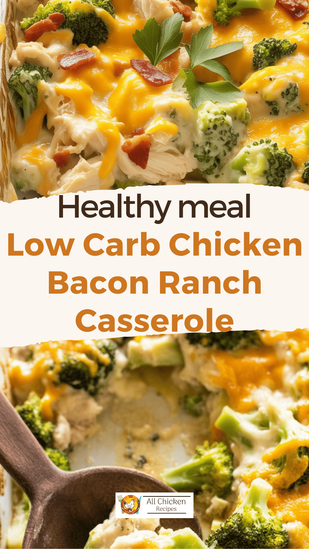 Low Carb Chicken Bacon Ranch Casserole Low Carb Chicken Bacon Ranch Casserole