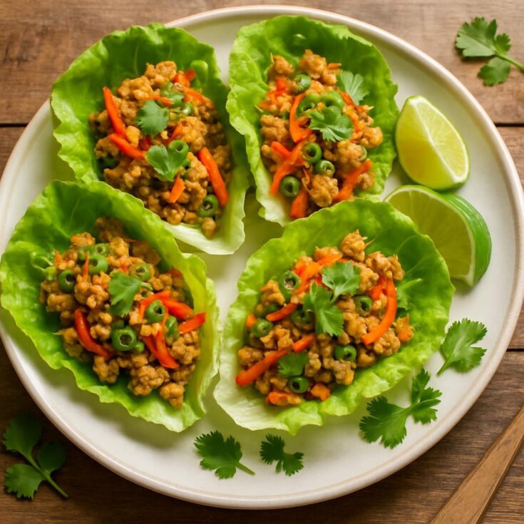 Low-Carb-Thai-Chicken-Lettuce-Wraps
