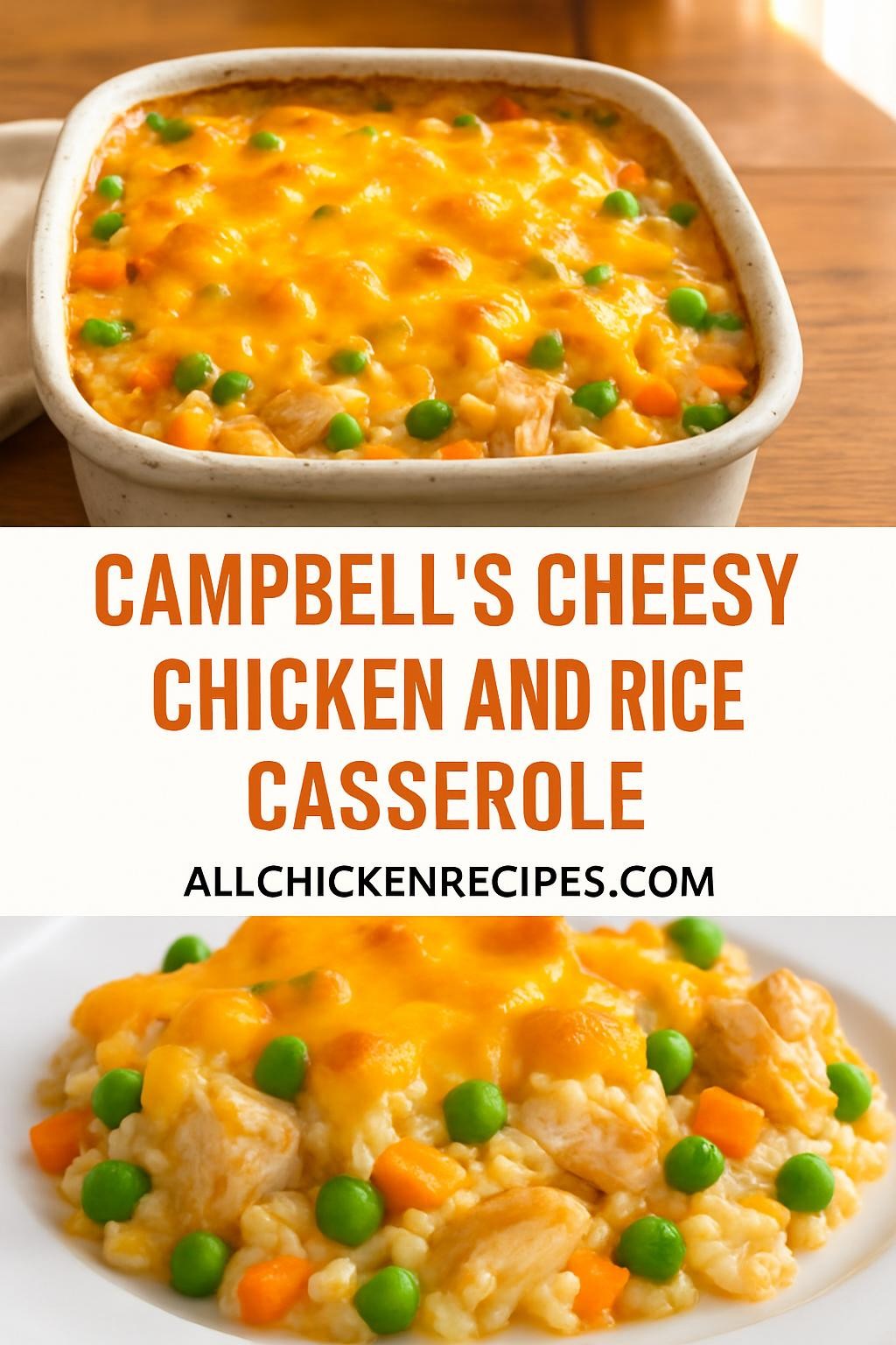 Campbells Cheesy Chicken and Rice Casserole