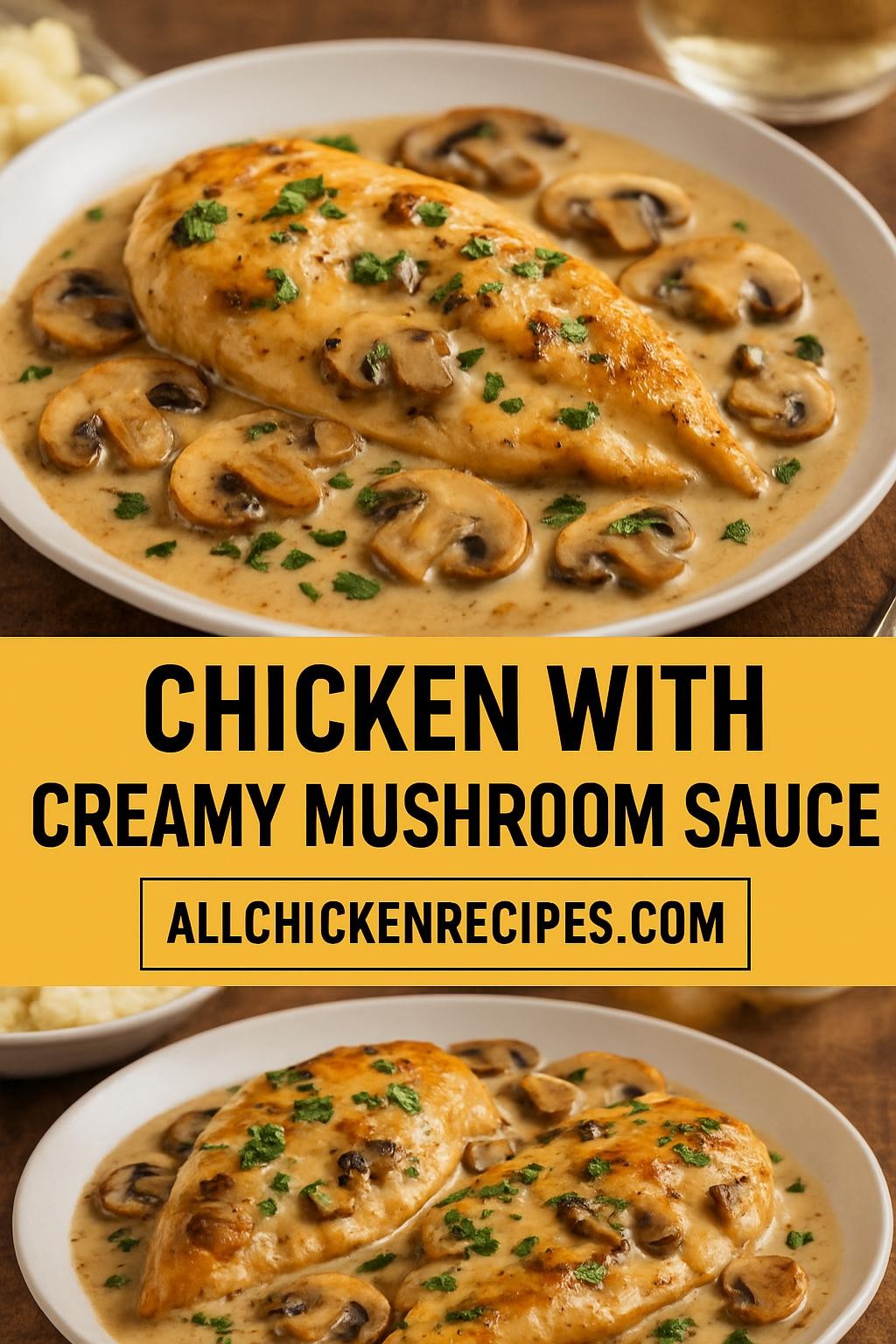 Chicken with Creamy Mushroom Sauce