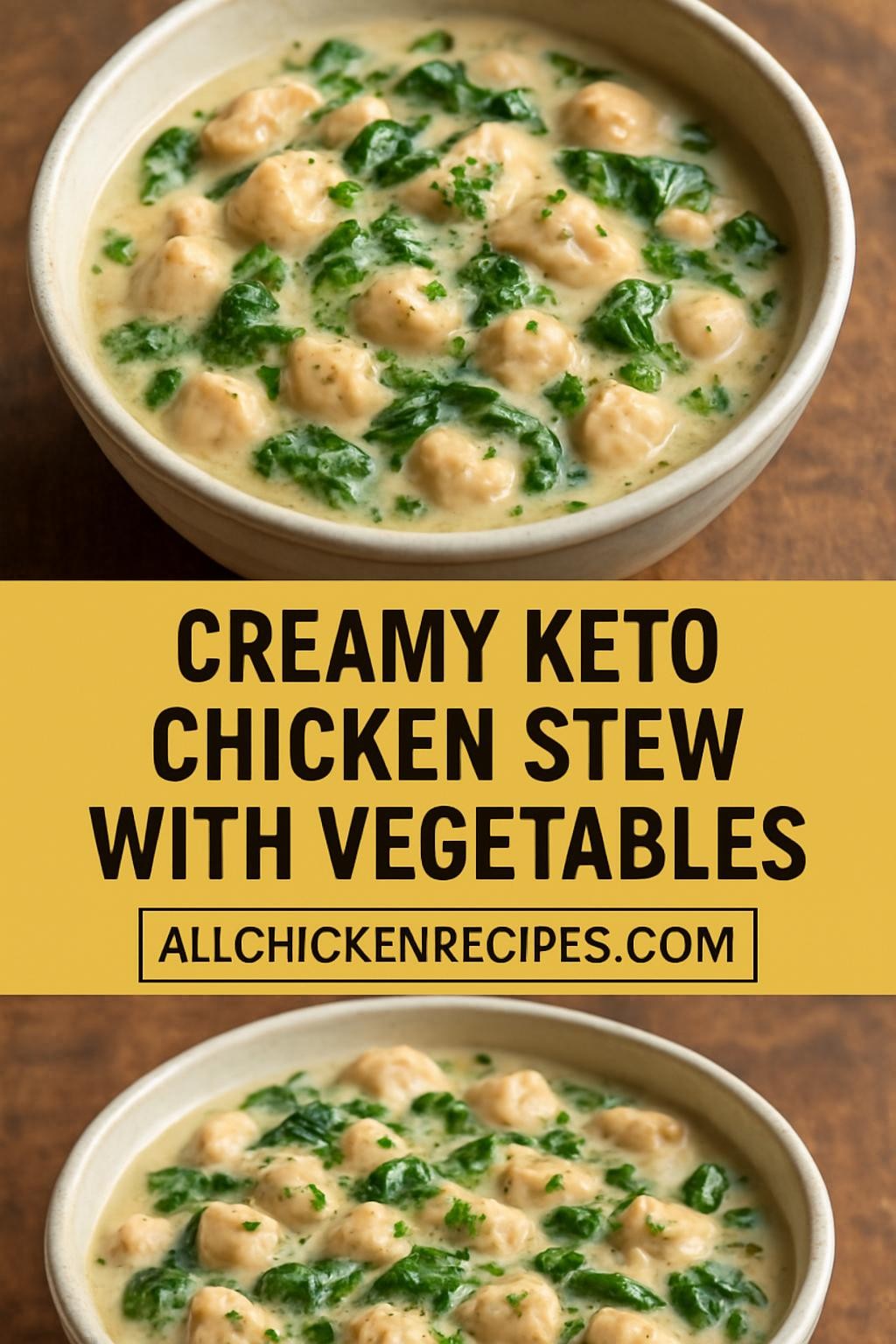 Creamy Keto Chicken Stew With Vegetables