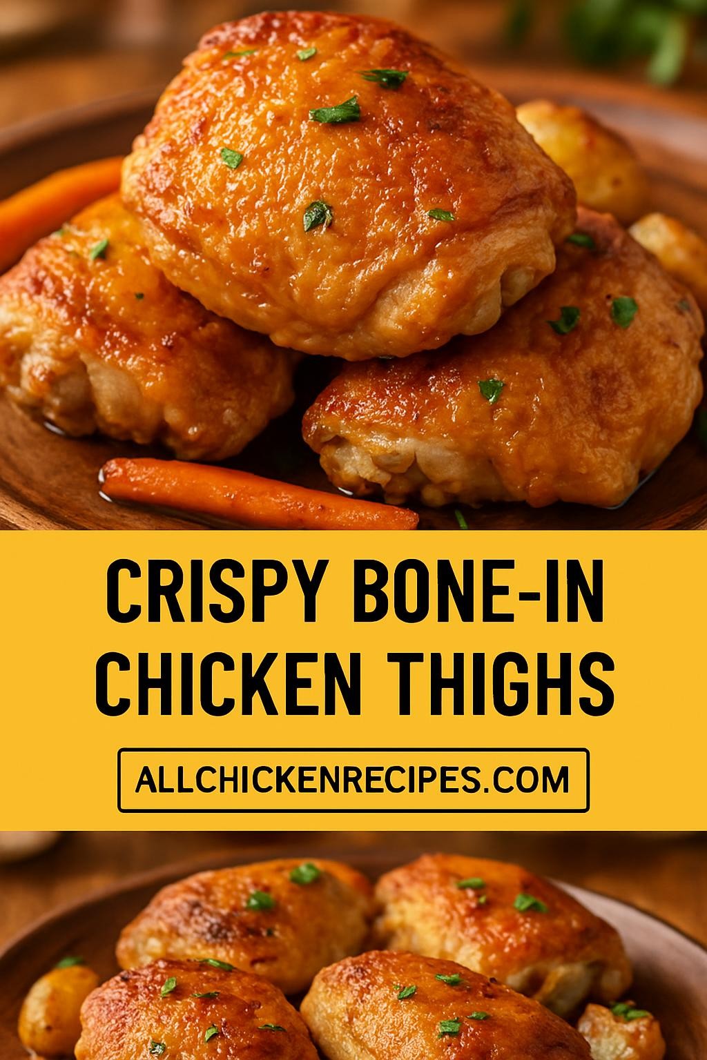 Crispy Bone-In Chicken Thighs