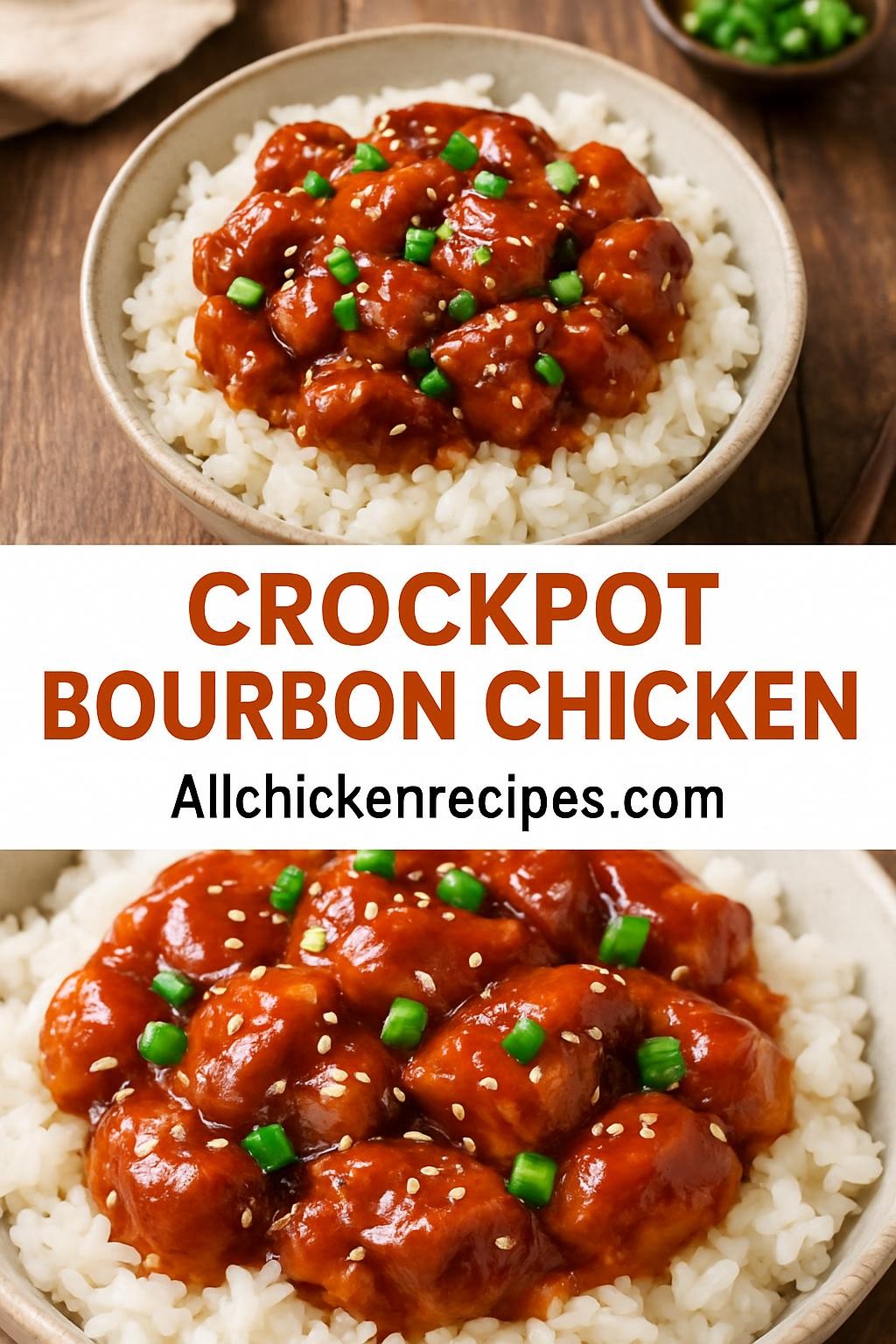 Crockpot Bourbon Chicken