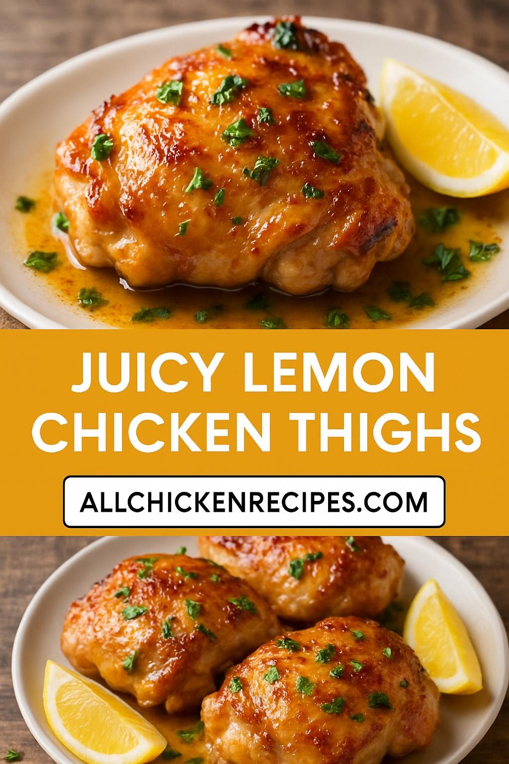 Juicy Lemon Chicken Thighs