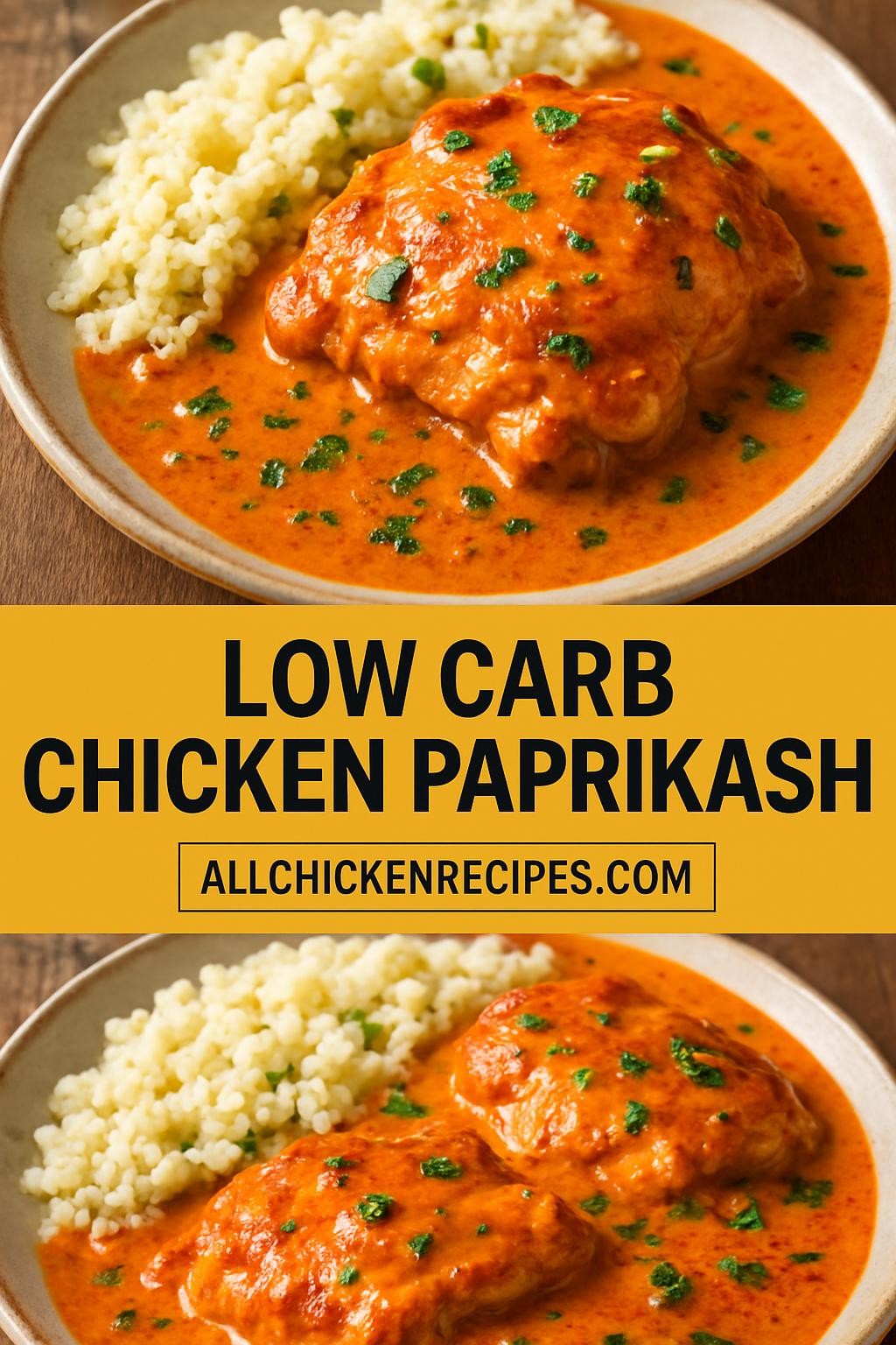 Low Carb Chicken Paprikash