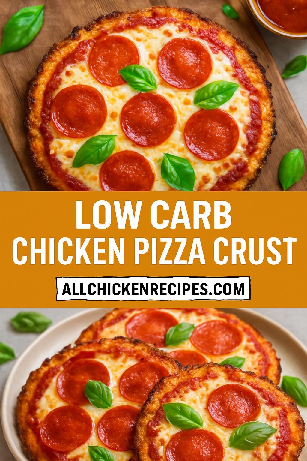 Low Carb Chicken Pizza Crust
