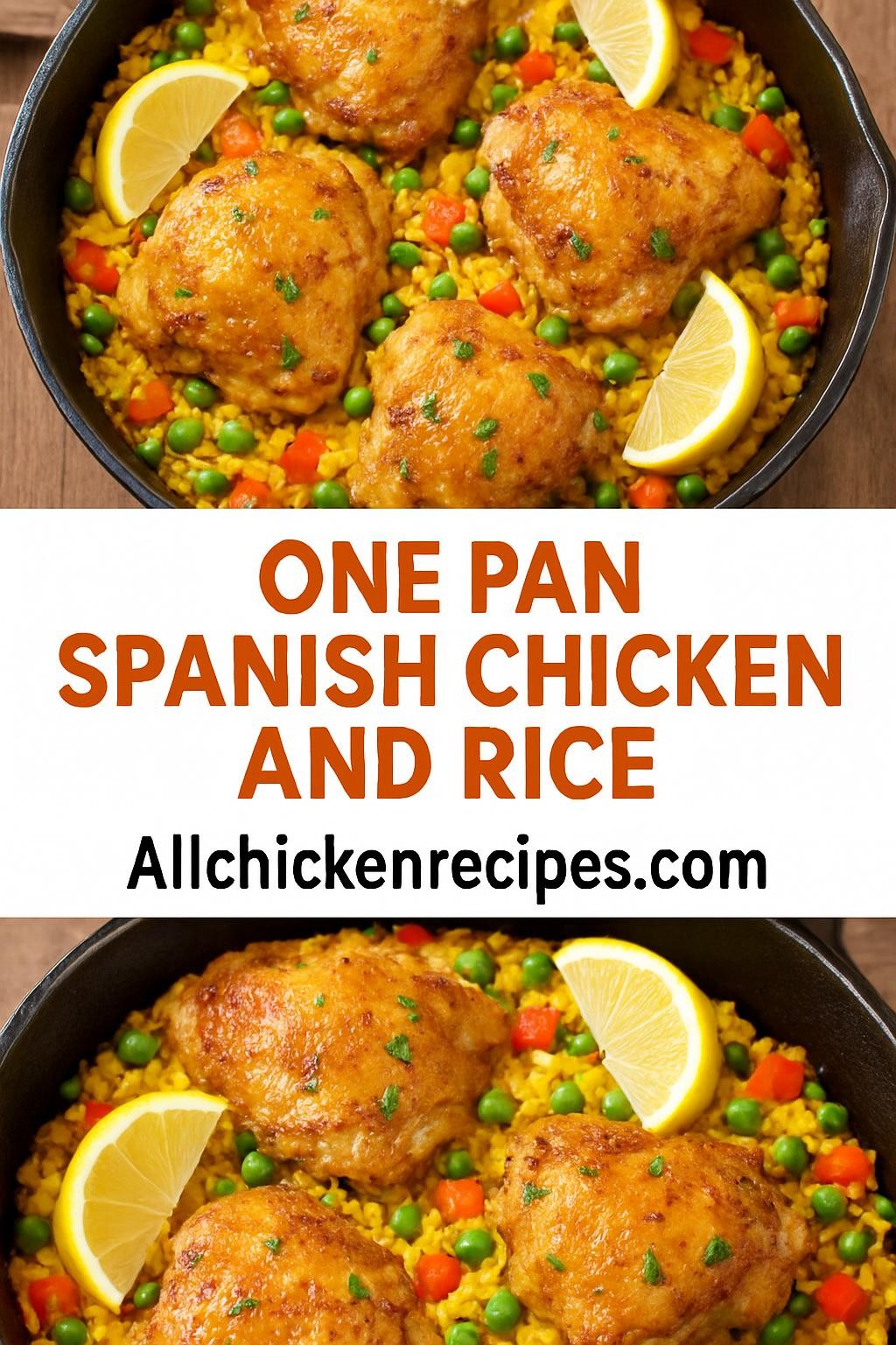 One Pan Spanish Chicken and Rice