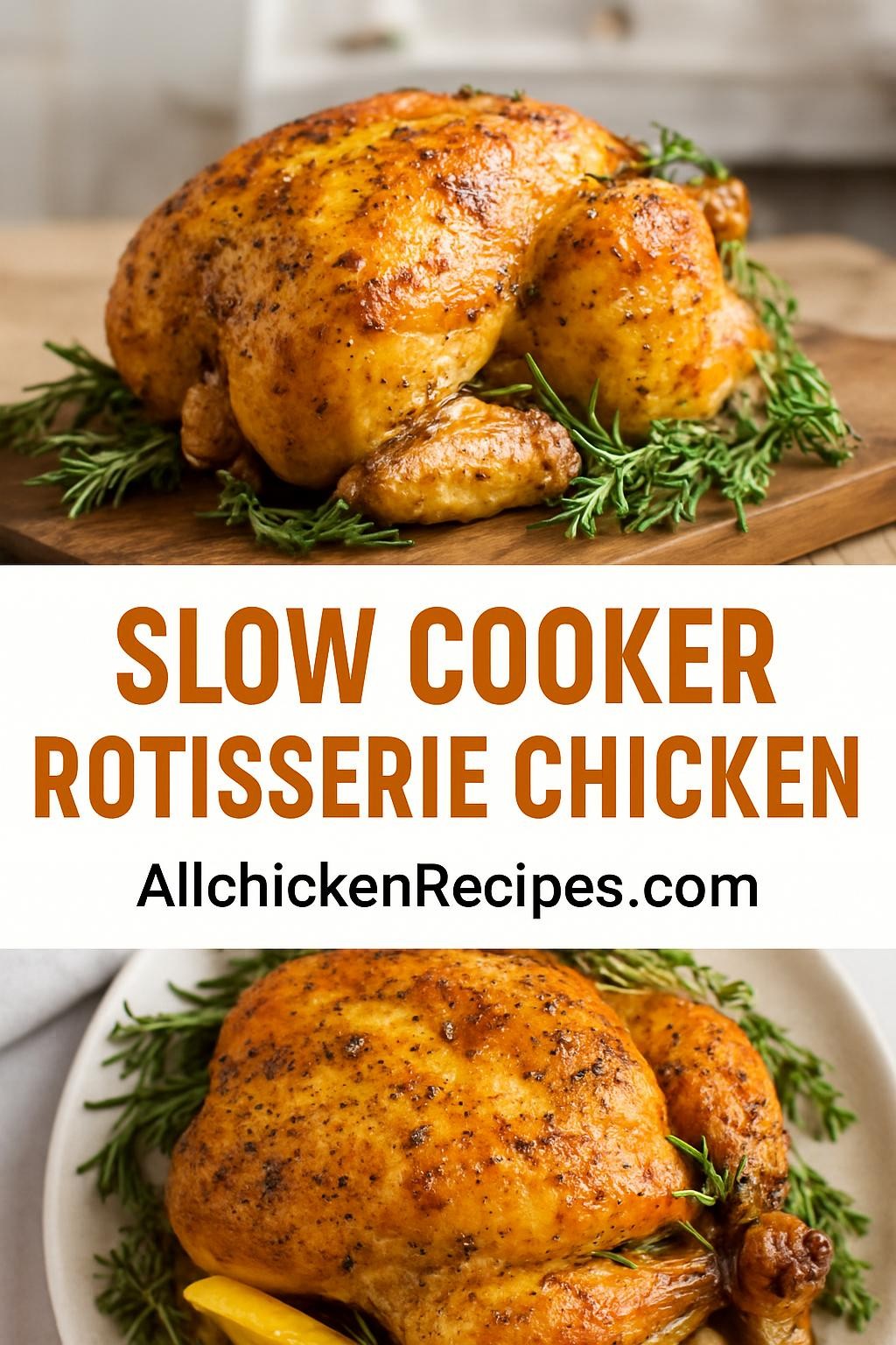 Slow Cooker Rotisserie Chicken
