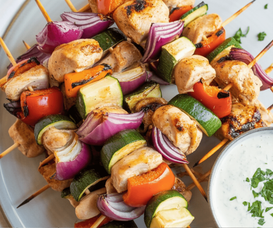 easy Air Fryer Chicken Kabobs easy Air Fryer Chicken Kabobs