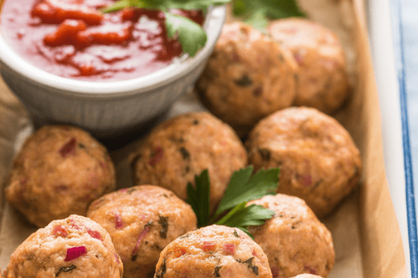 easy Air Fryer Chicken Meatballs