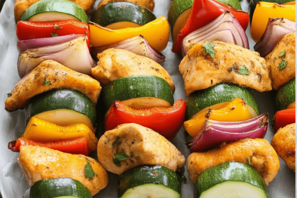 easy Air Fryer Chicken Skewers easy Air Fryer Chicken Skewers